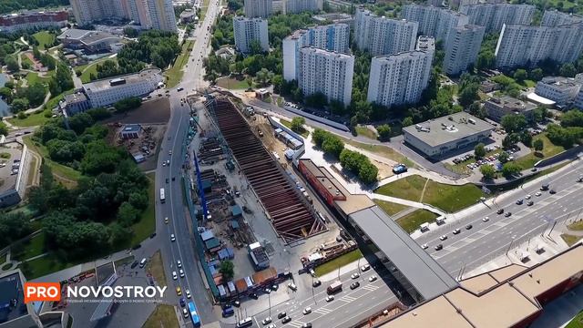 Метро "Мичуринский проспект" [Ход строительства от 18.06.2019] смотреть онлайн