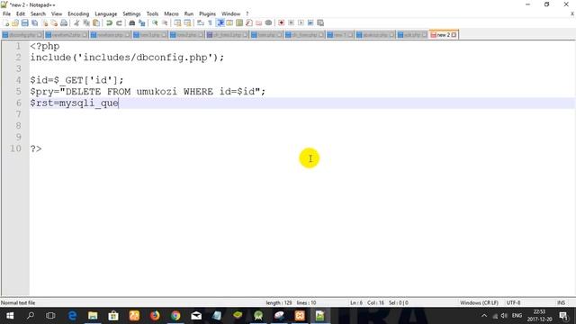 PHP delete смотреть онлайн