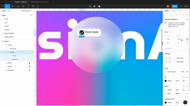 Glass Morphism UI Web Design Trend - Figma Tutorial смотреть онлайн