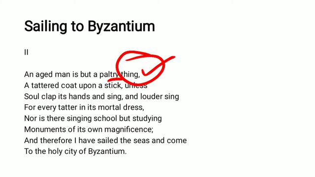 Sailing to Byzantium by W B Yeats | William Buttlers Yeats Poem Line by Line in Urdu Hindi Stanza 2 смотреть онлайн