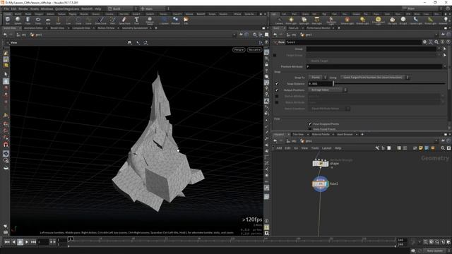 Урок Houdini "Процедурные скалы" - Часть 1 смотреть онлайн