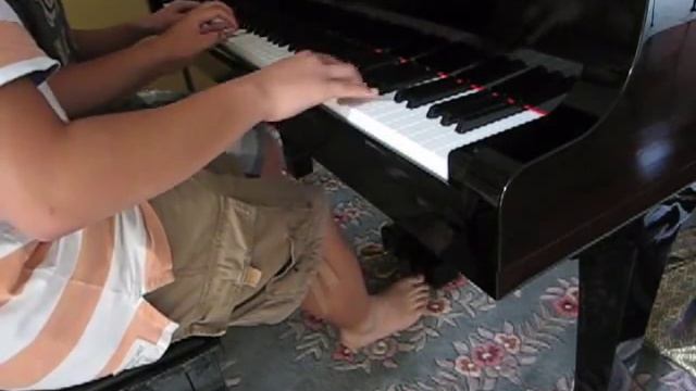 Chibi Maruko-chan - Odoru Ponpokorin - Piano Duet смотреть онлайн