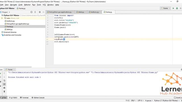 Frame In Tkinter | Python Tkinter GUI Tutorial | Adding Frames To Your Program in Tkinter - English смотреть онлайн