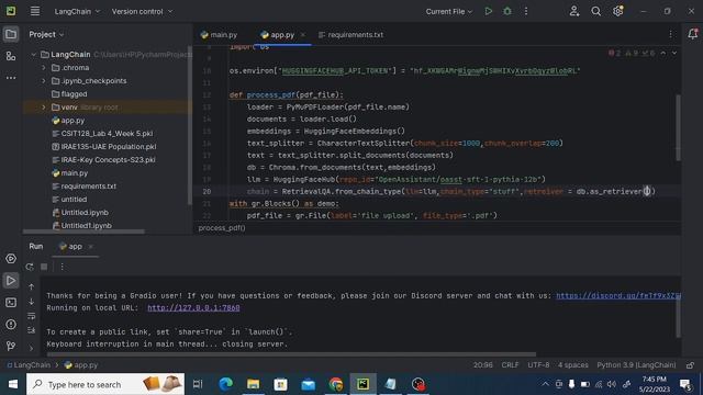 Build Your Own ChatPDF App using LangChain for FREE without OpenAI APIs #python смотреть онлайн