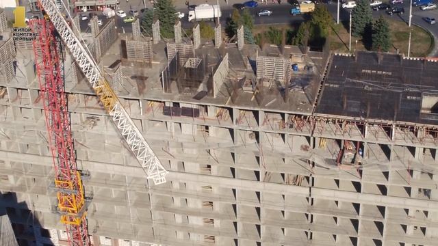 Видеоотчет о ходе строительства ЖК "Первый" за сентябрь смотреть онлайн