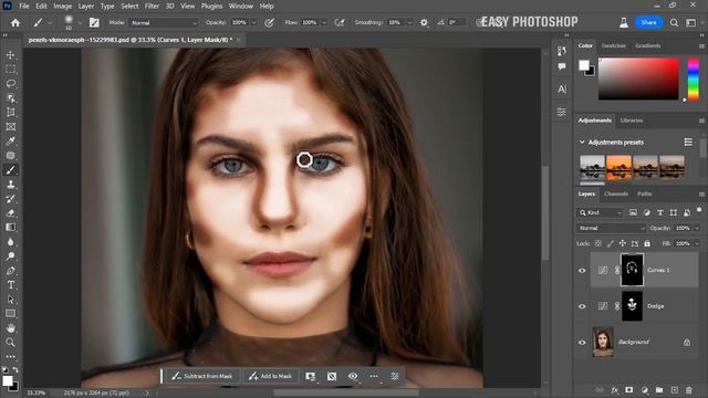 Enhance Skin with Dodge and Burn | Photoshop Tutorial смотреть онлайн