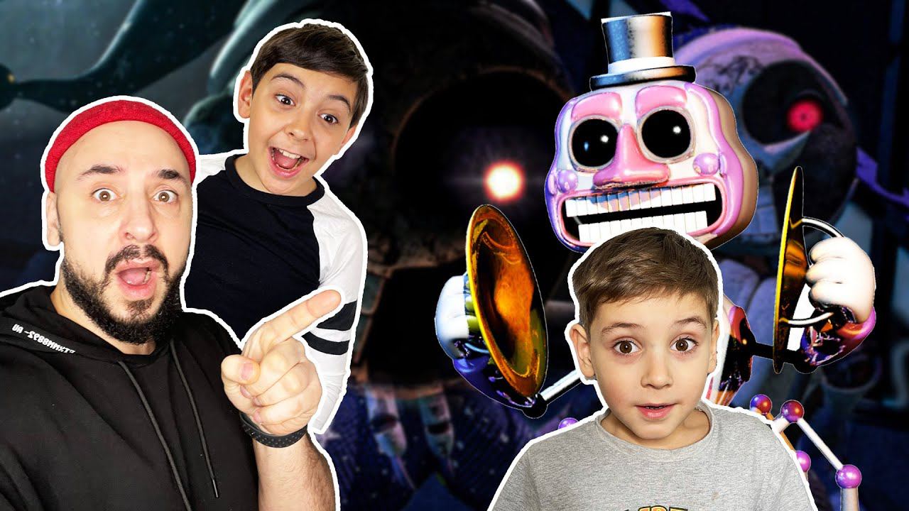 АНИМАТРОНИК MUSIC MAN ЧУТЬ НЕ СХВАТИЛ ЭРИКА! ПАПА РОБ И ЯРИК ИГРАЮТ ВО FNAF: SECURITY BREACH! смотреть онлайн