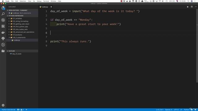 02 - A Full Python Refresher - 010 If statements смотреть онлайн