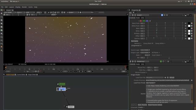 Natron Beginners Tutorial: Create A Simple Animated Flight Through Space Video смотреть онлайн
