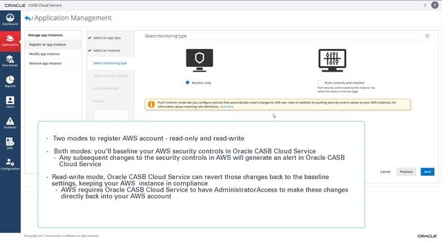 Oracle CASB Cloud Service: Creating and Registering a Target AWS Account using an IAM Role смотреть онлайн