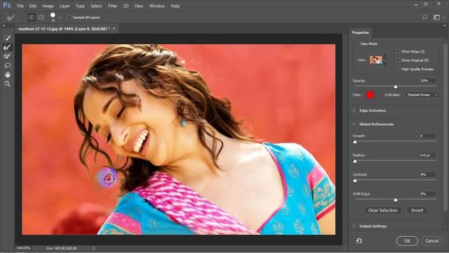 How to Refine Mask and Refine Edge in Adobe Photoshop CC 2017 | Select and Mask Full Tutorial смотреть онлайн