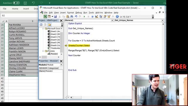 How to Use Excel VBA Code - Real Example P2 смотреть онлайн