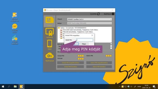 e-Szignó – Hogyan kell? – Tanúsítványok megújítása aláíróeszközön смотреть онлайн