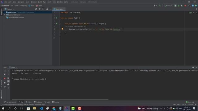 #Learn escape sequences in java #تعلم متواليات الهروب بلغة جافا #الدرس 4 смотреть онлайн