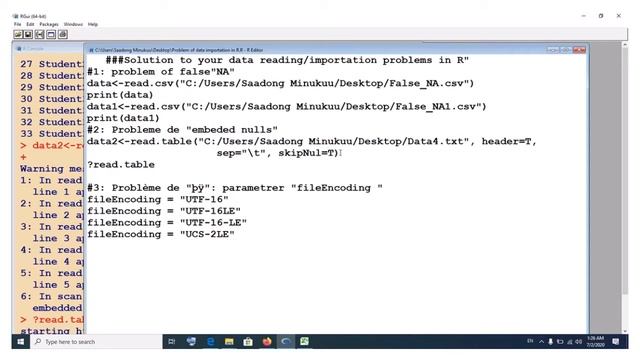How to prevent embedded nulls errors and ÿþ in R or RStudio data reading смотреть онлайн