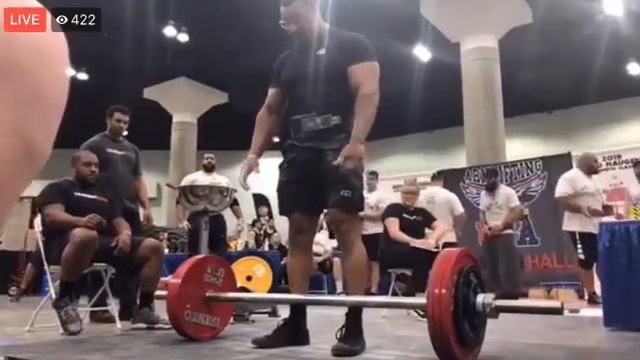 Larry Wheels 6th Event Max Axle Double Overhand Final attempt 195kg смотреть онлайн