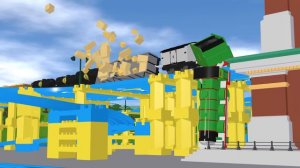 TOMICA Thomas and Friends Slow Motion Crashes: Henry SMASHES into a Goods Train! (Draft Animation)