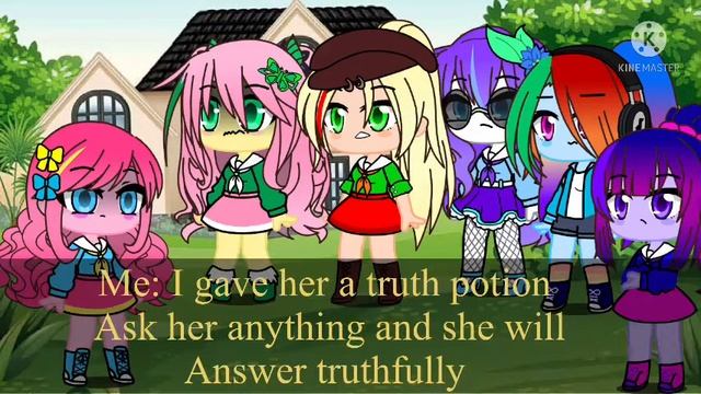 Truth potion meme||mlp||gacha club (MY AU) смотреть онлайн