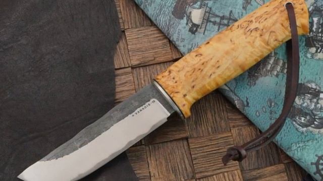 Нож Сандер Барбус, клинок ламинат 50Х14МФ/Vanadis 10, рукоять стабилизированная карельская береза смотреть онлайн