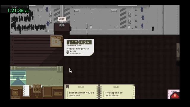 Papers, Please ending 19 speedrun in 2h42m44s (Single Segment) смотреть онлайн