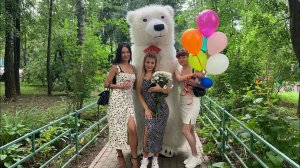 поздравление для сестры. Белый мишка