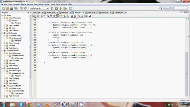 reverse order in java смотреть онлайн