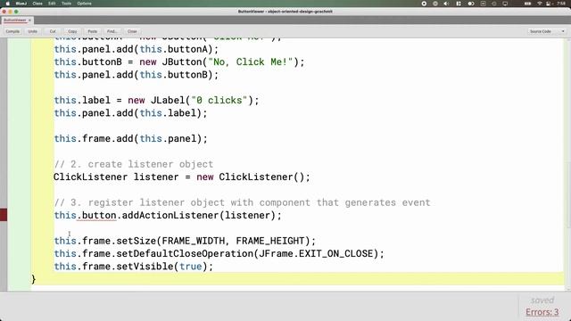 APCSA Object Oriented Design 07.12: GUIs and multiple event listeners смотреть онлайн