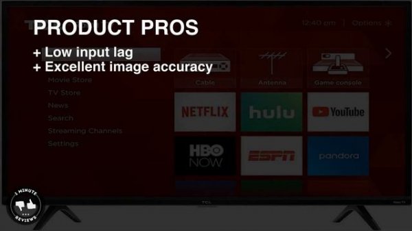 TCL 32S327 32-Inch 1080p Smart LED TV review - Overall Rating: 8.1 / 10