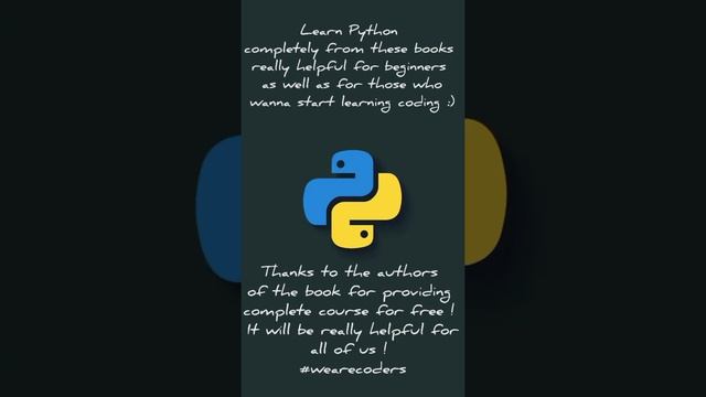 3 Free PYTHON Books PDF for absolute beginners or Intermediate coders ! смотреть онлайн