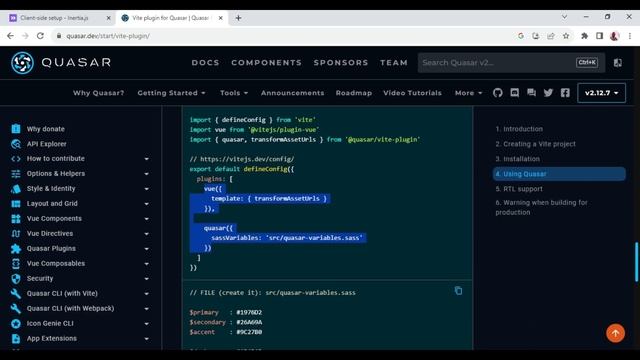 How to install and Use Quasar in Laravel Inertia Vue js Application смотреть онлайн