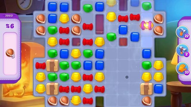 HomeScapes Level 3860 No Boosters (11 Moves)