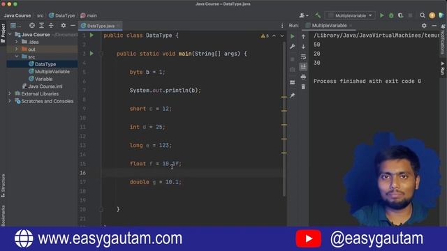 Data Types - Java Kotlin Android App Developement - AIYO IT смотреть онлайн