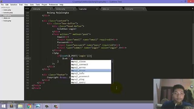 Tutorial membuat form pendaftaran dan login dengan PHP dan Mysql смотреть онлайн