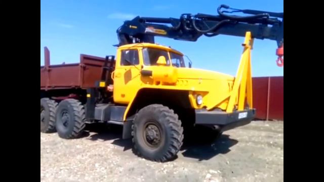 Новый Урал Полуприцеп с Манипулятором. смотреть онлайн
