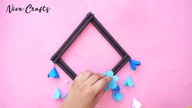 10 Quick Easy Paper Wall Hanging Ideas / Heart Flower Wall decor / Cardboard Reuse /Room Decor DIY смотреть онлайн