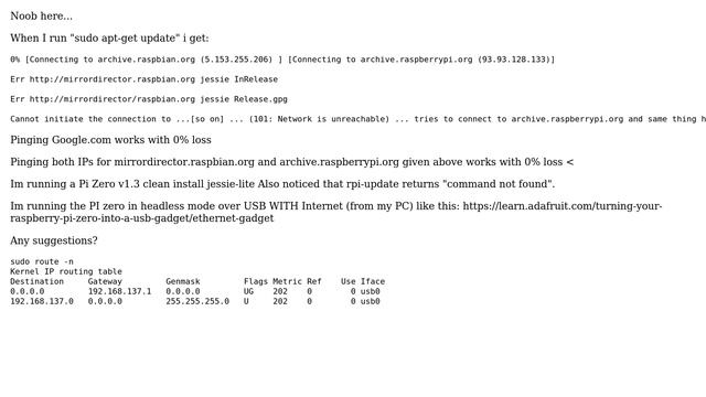 Raspberry Pi: Can't get "sudo apt-get update" to work! [NOOB] смотреть онлайн