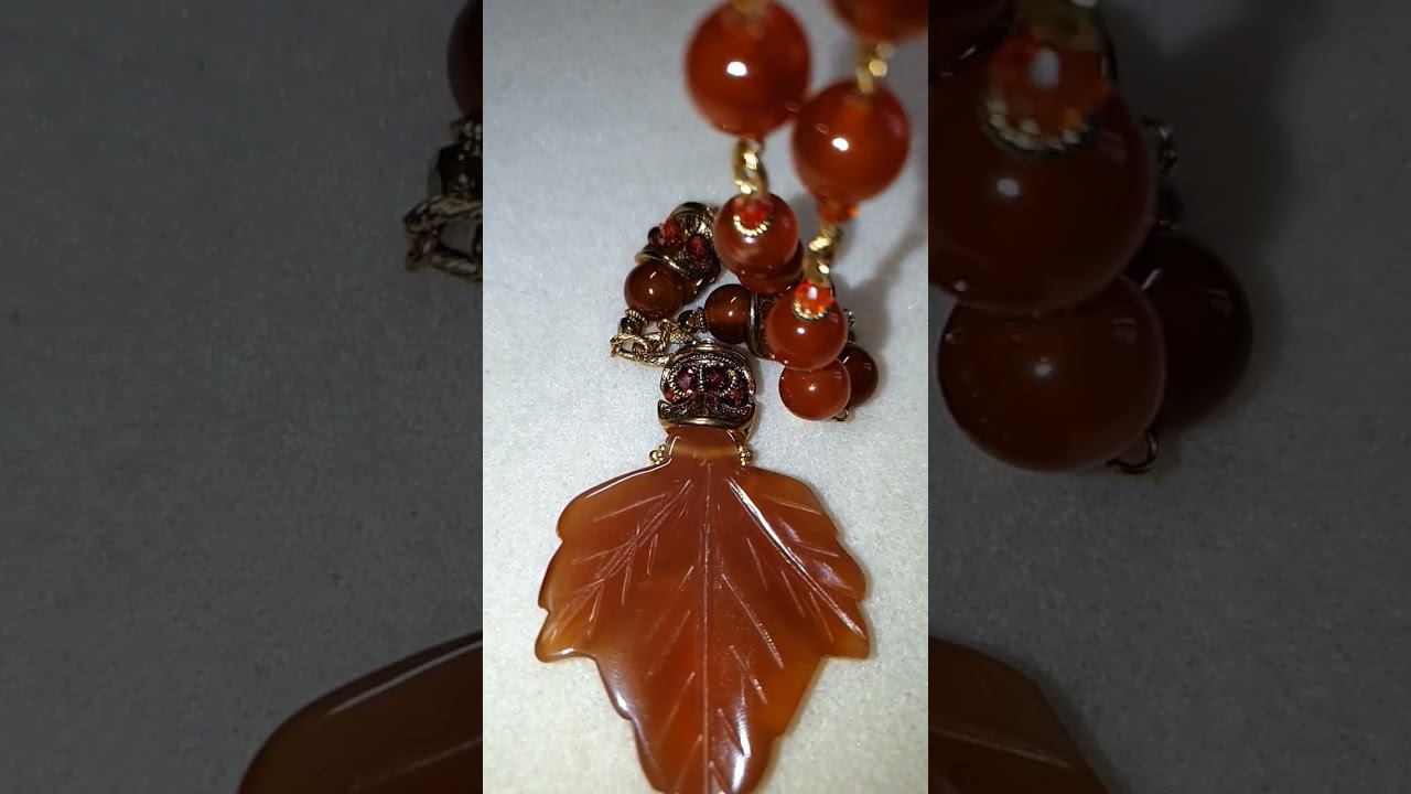 Сердоликовые бусы с фианитами смотреть онлайн