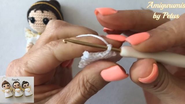 Como Tejer ángel Para Tu árbol De Navidad O Bautizo Amigurumis By Petus (English Subtitles)