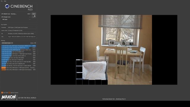 Cinebench R23 Ryzen 5 1400 Multi Core смотреть онлайн