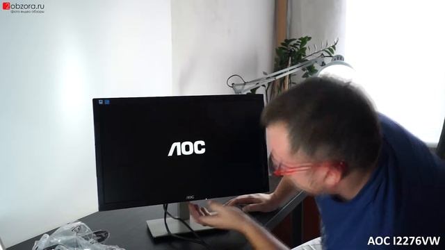 Бюджетный IPS монитор AOC I2276VW, 21.5", Silver-Black смотреть онлайн