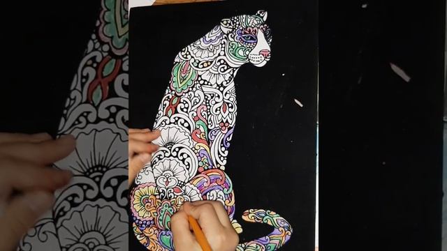 РИСУЕМ НЕОБЫЧНОГО КРАСИВОГО ЛЕОПАРДА. РАСКРАСКА. ДЕТИ РИСУЮТ. ТВОРЧЕСТВО. ??? смотреть онлайн