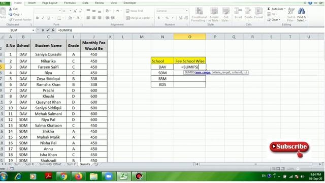 SUMIFS Excel Formula смотреть онлайн