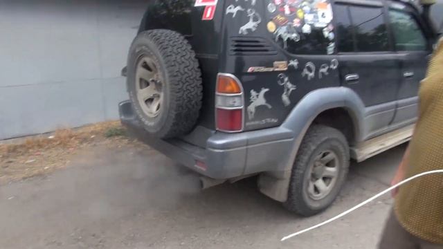 Чистка дросселя средством Liqui Moli Drossel-Klappen-Reininger на автомобиле Toyota Prado 95 смотреть онлайн