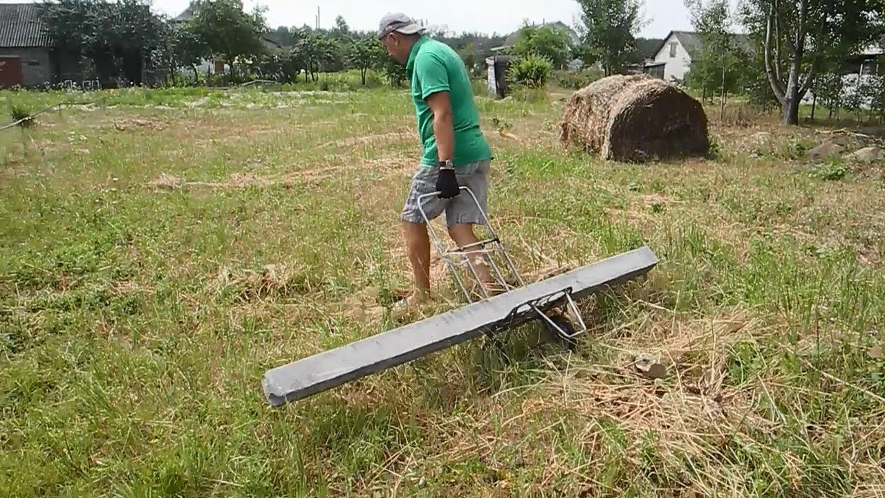 Установка железобетонного забора ч.3 смотреть онлайн