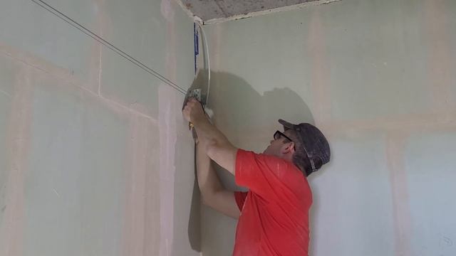 Установка СТРУННЫХ МАЯКОВ. Сколько ВРЕМЕНИ занимает? Наглядный пример. Штукатурка стен. смотреть онлайн