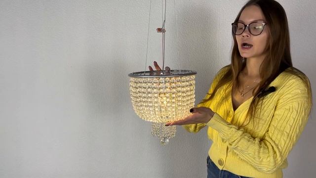 Видеообзор на потолочную люстру Jacqueline White Sconce Silver