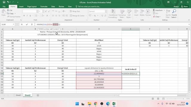 Menjawab 1 soal KNN dengan menggunakan MS. Excel (Manual).. смотреть онлайн