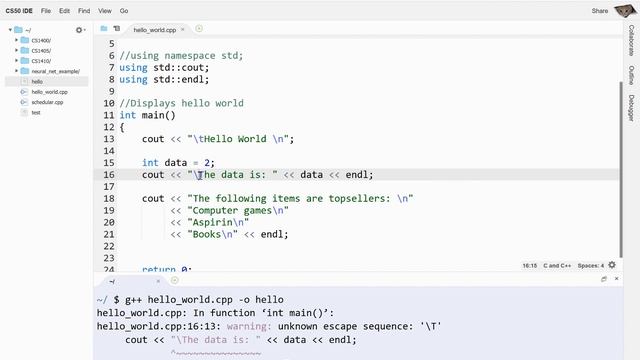 20 - Escape Sequences in C++ смотреть онлайн