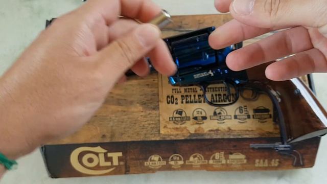 Airgun - Colt SAA.45 Pellet Blue Umarex Co2 4,5mm - E&G Comércio смотреть онлайн