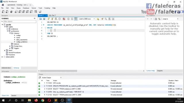 Banco de Dados - Procedures no MySQL - IN, OUT e INOUT смотреть онлайн